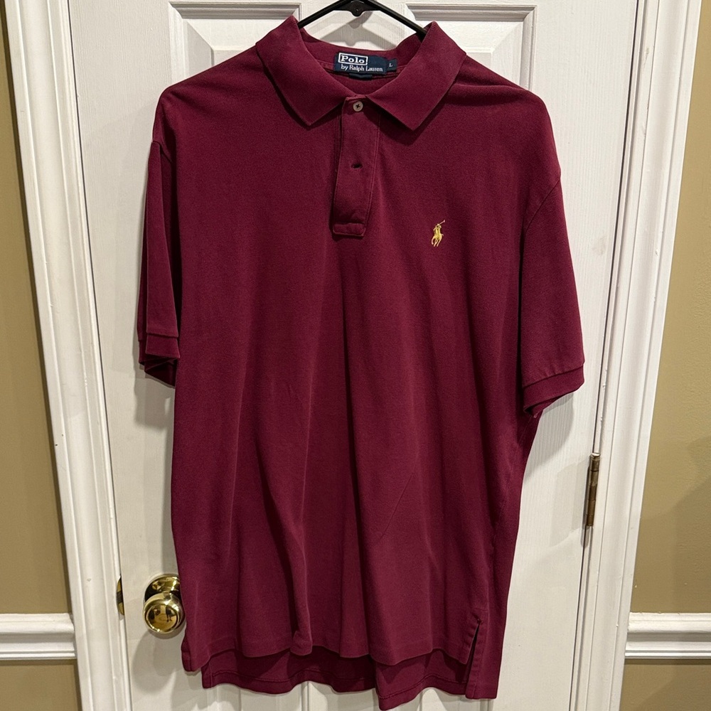 Polo by Ralph Lauren Men's Burgundy Polo Shirt